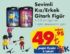 GOKİDY OYUNCAK SEVİMLİ KIZ/ERKEK GİTARLI FİGÜR